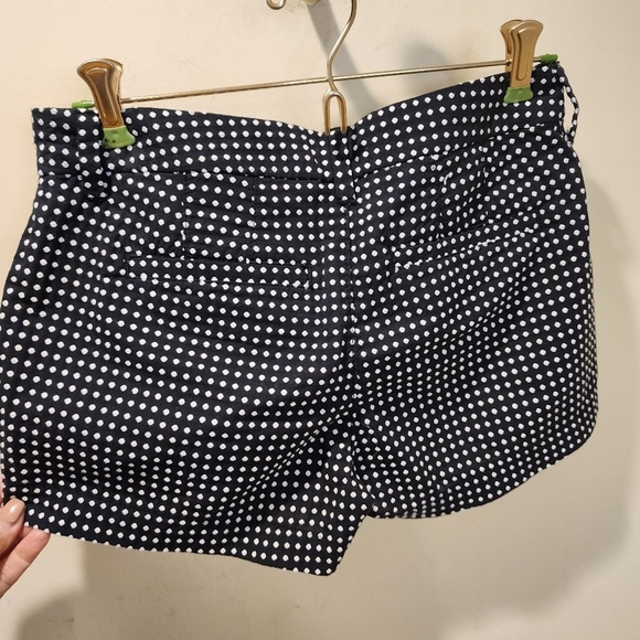 Old Navy black and white  polka Dot Cotton Blend  chino shorts size 0 - Picture 6 of 9